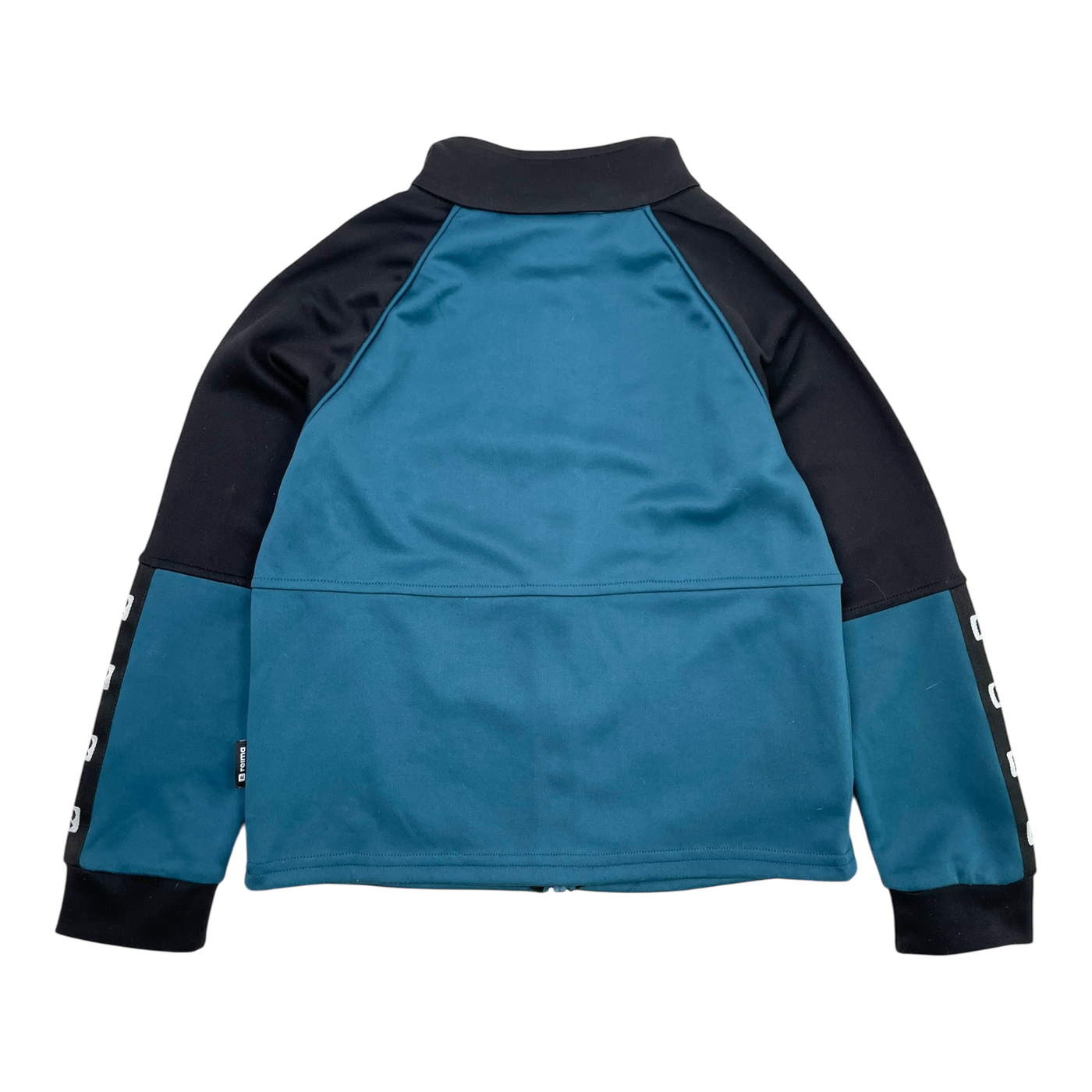 Reima verrari track suit jacket, black/ teal | 134cm