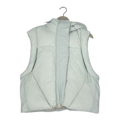Embassy of Bricks and Logs andora puffer vest, ice blue | woman S