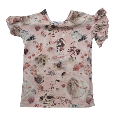 Gugguu frill t-shirt, ice cream | 98cm