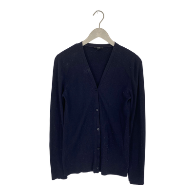 COS wool knit cardigan, dark blue | woman L