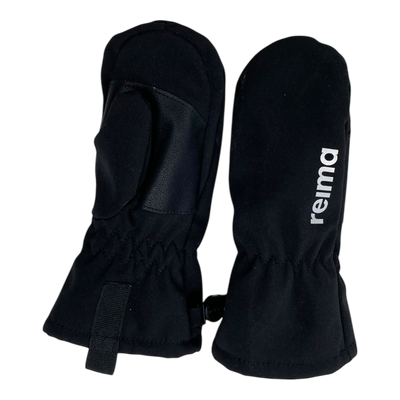 Reima osaten softshell gloves, black | 1-2y