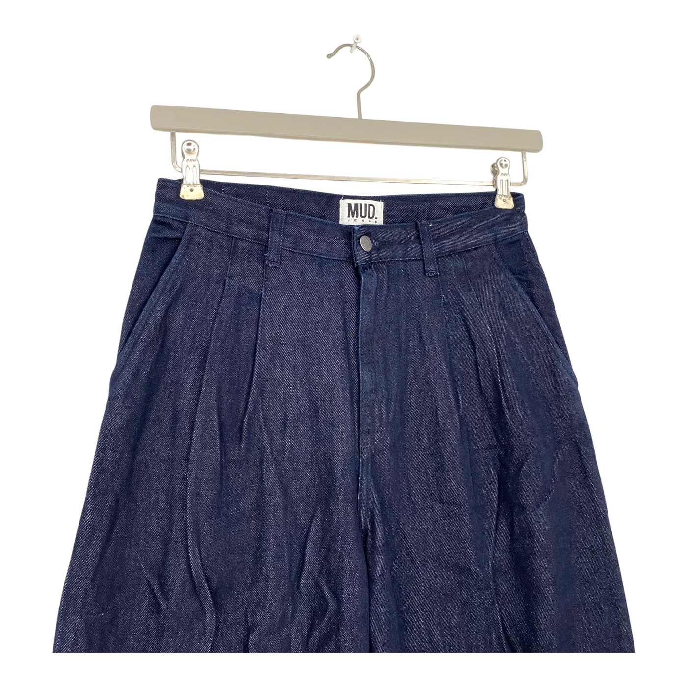 Mud Jeans eve mid pleated jeans, midnight blue | woman 27/34