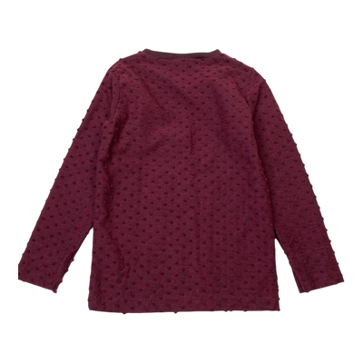 Aarre sweatshirt, wine | 110/116cm