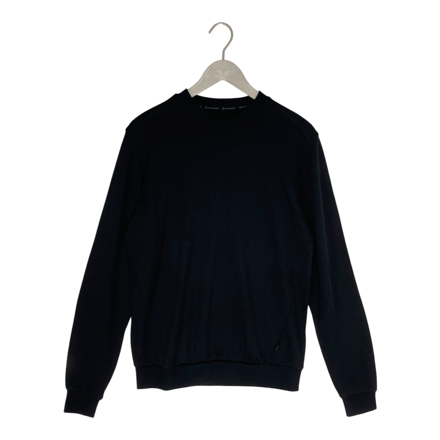 North Outdoor merino sweat shirt, black | man L