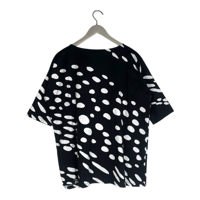 Marimekko tricot shirt, black & white | woman S