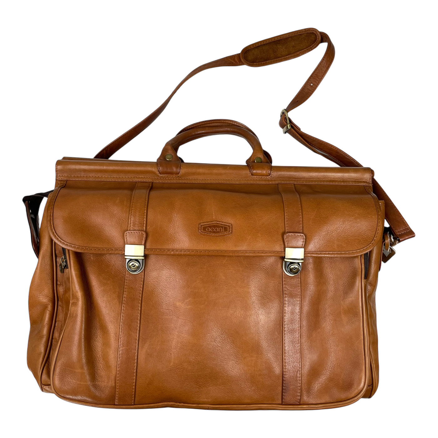 Harold's Bags oconi ‭travel bag, caramel