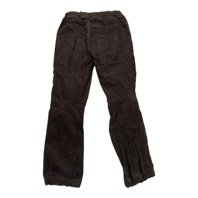 Polarn O. Pyret velvet pants, dark brown | 128cm