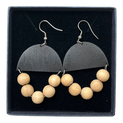 Maanantaimalli huvitella, black/wood | onesize