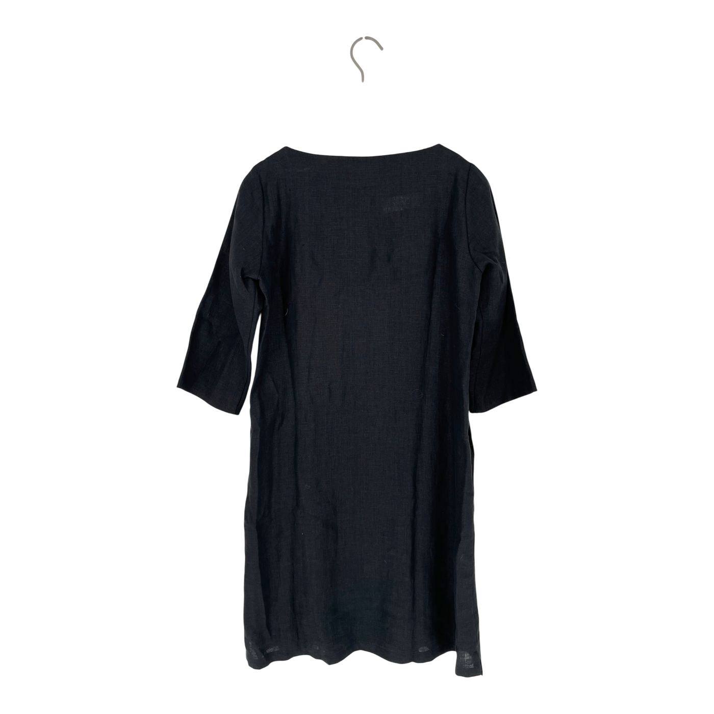 Bypias linen dress, black | woman XS/S