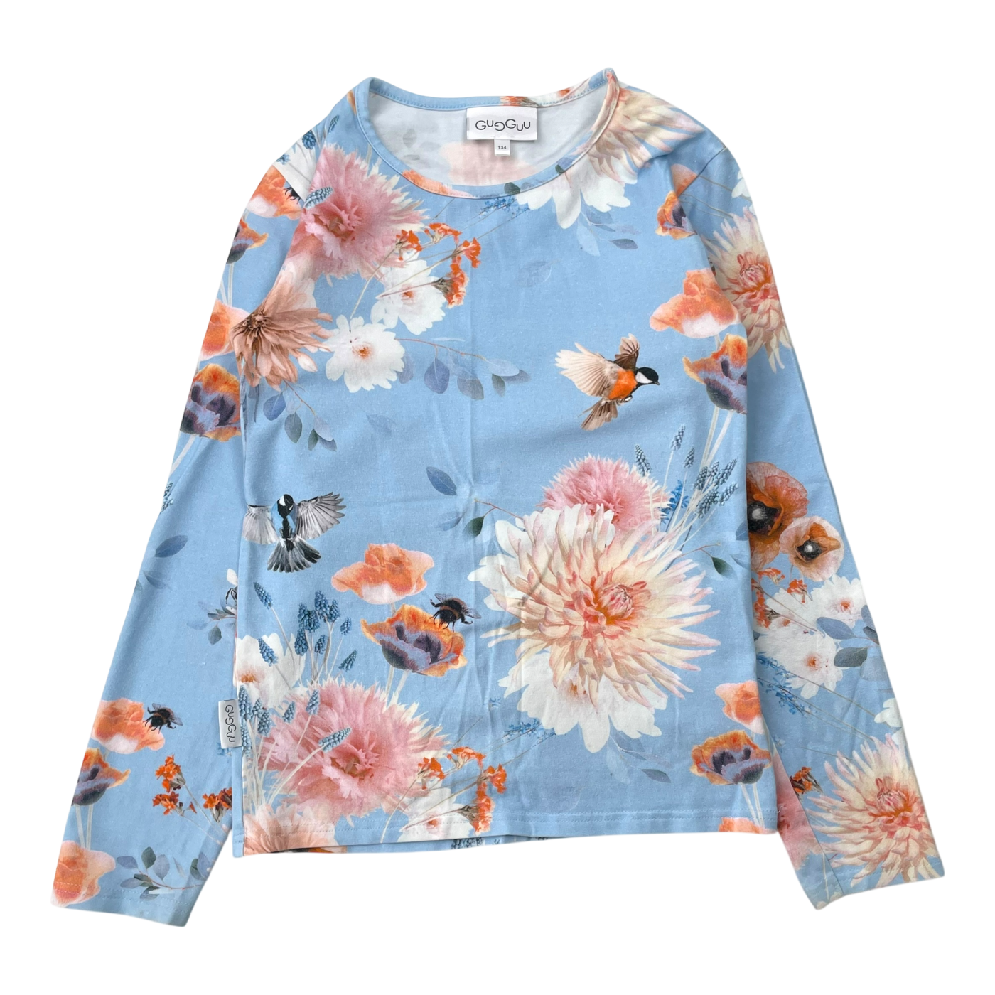 Gugguu shirt, flowers | 134cm