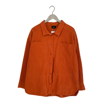 Aarre kalena corduroy shirt, orange | woman XXL