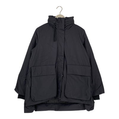 Embassy of Bricks and Logs lami short parka jacket, black | unisex S
