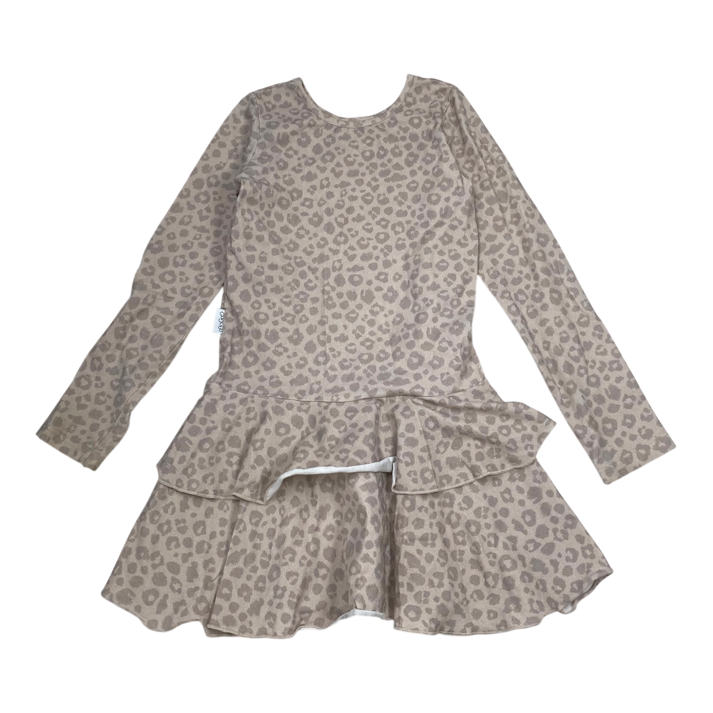 Gugguu frilla dress, leopard | 92cm