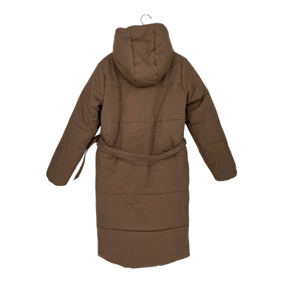 Embassy of Bricks and Logs asby puffer coat, brown | unisex S