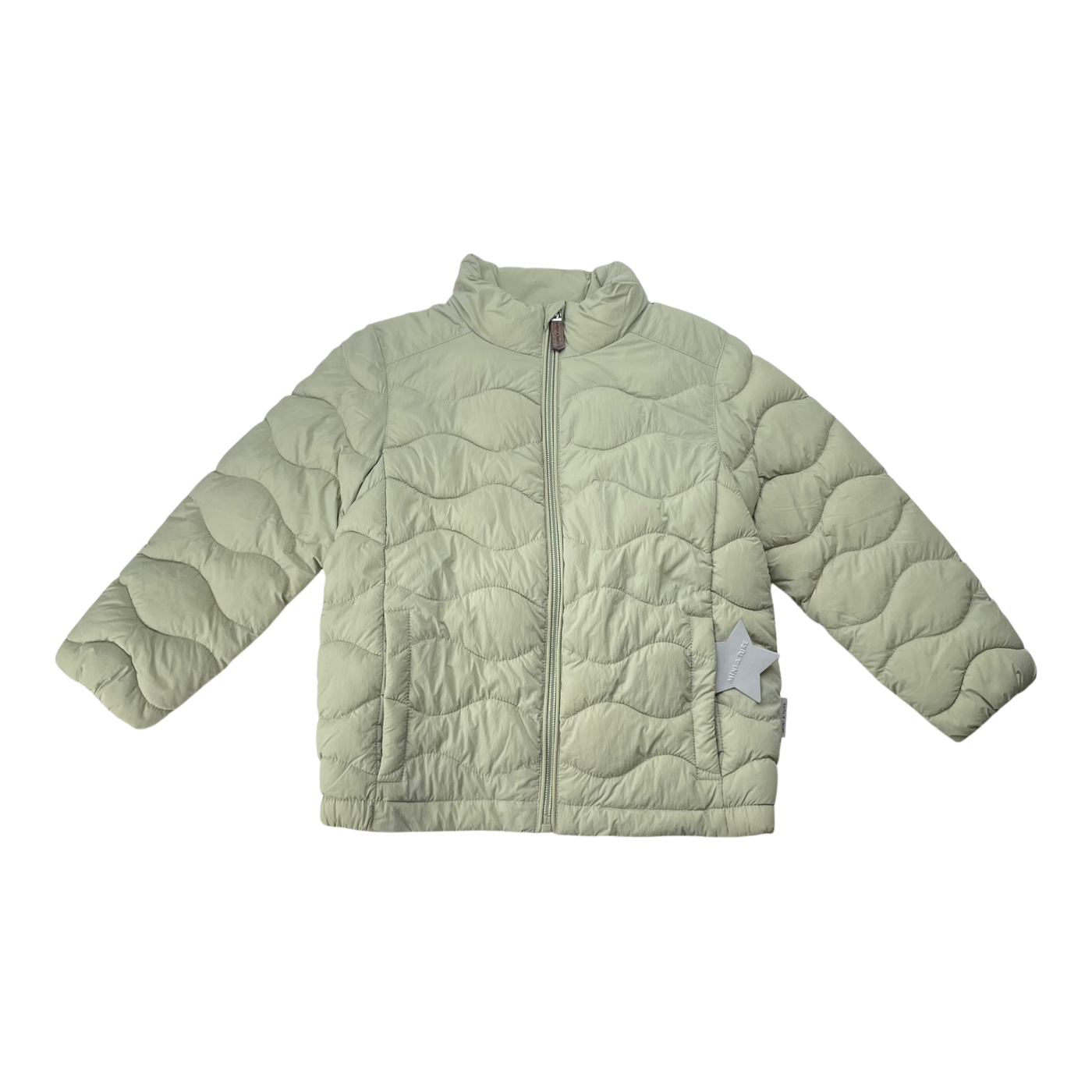 Mini A Ture matnava padded jacket, tea green | 104cm