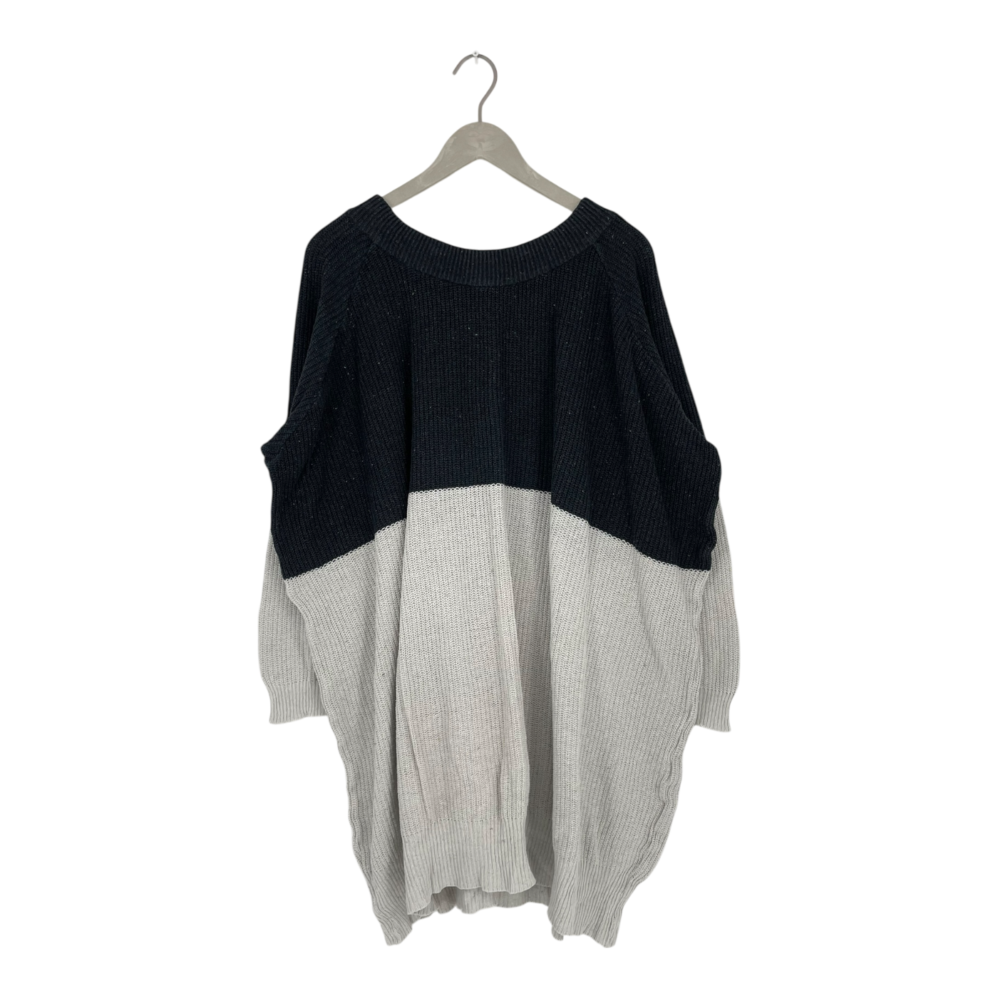 Papu patent knit dress, black/white | woman M/L