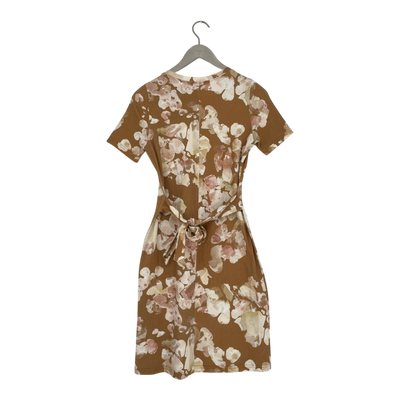Kaiko t-shirt belted dress, flowers | woman XS