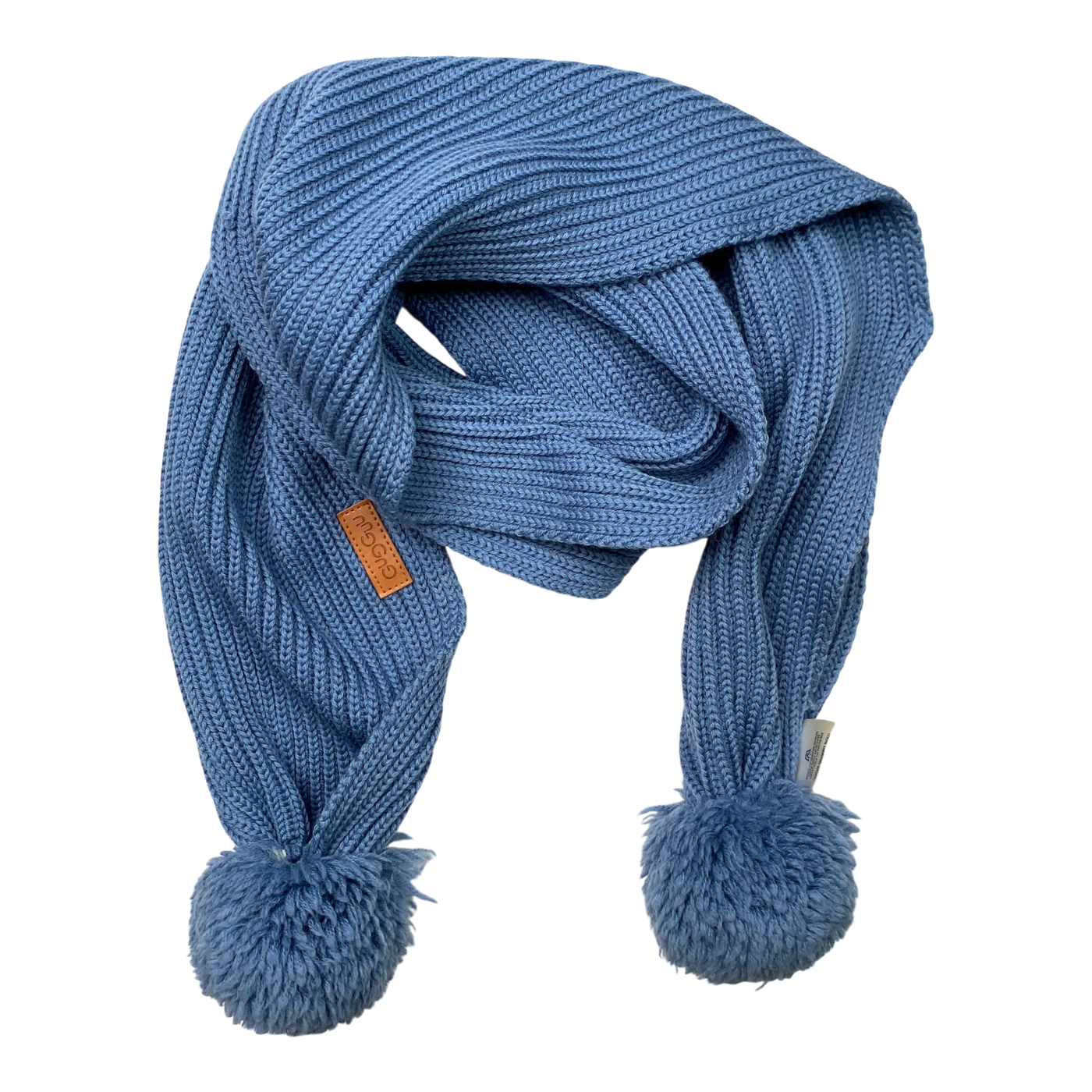 Gugguu merino scarf, powder blue | kids