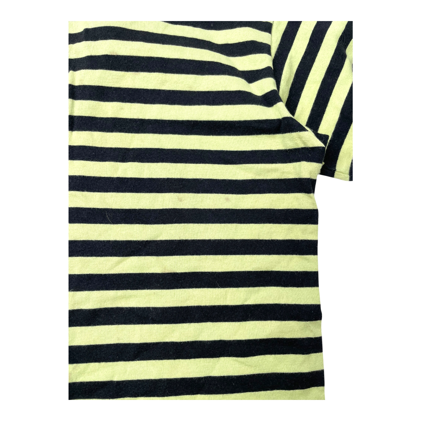 Marimekko stripe t-shirt, green and black | 110cm