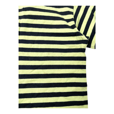 Marimekko stripe t-shirt, green and black | 110cm