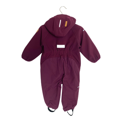 Reima mjosa softshell overall, burgundy | 80cm