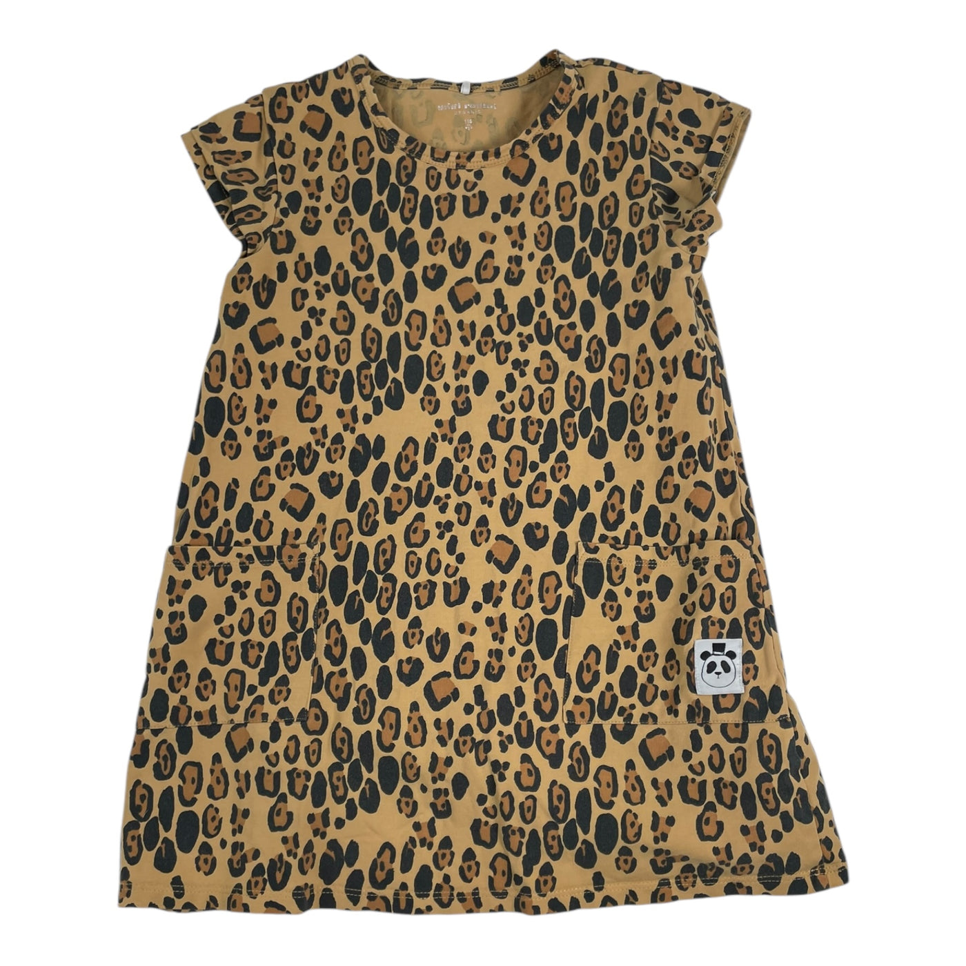 Mini Rodini basic dress, leopard | 116/122cm