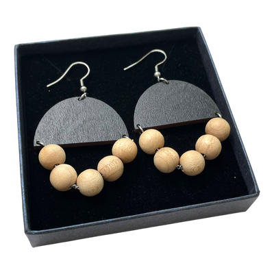 Maanantaimalli huvitella, black/wood | onesize