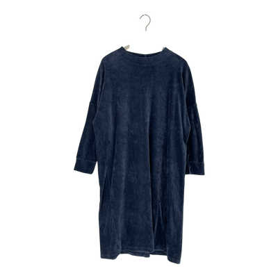 Aarre velour dress, blue | woman XL