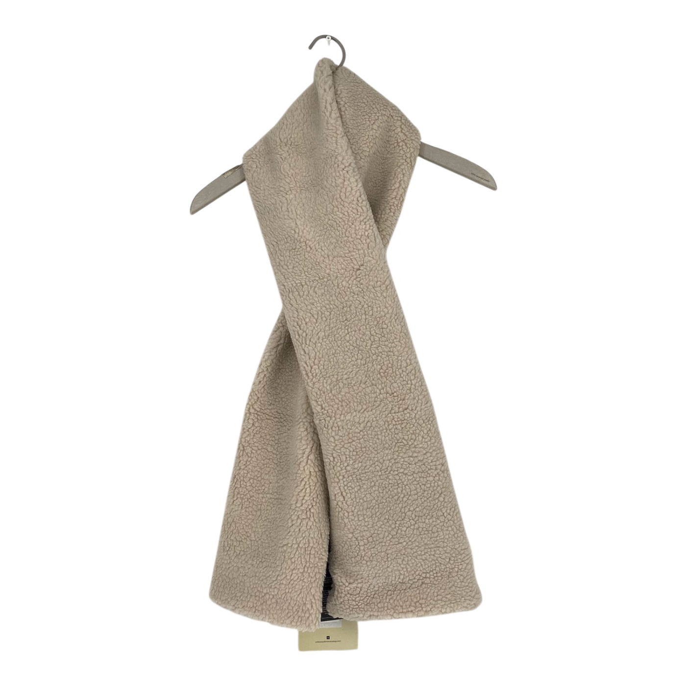 Embassy of Bricks and Logs bayonne sherpa scarf, beige
