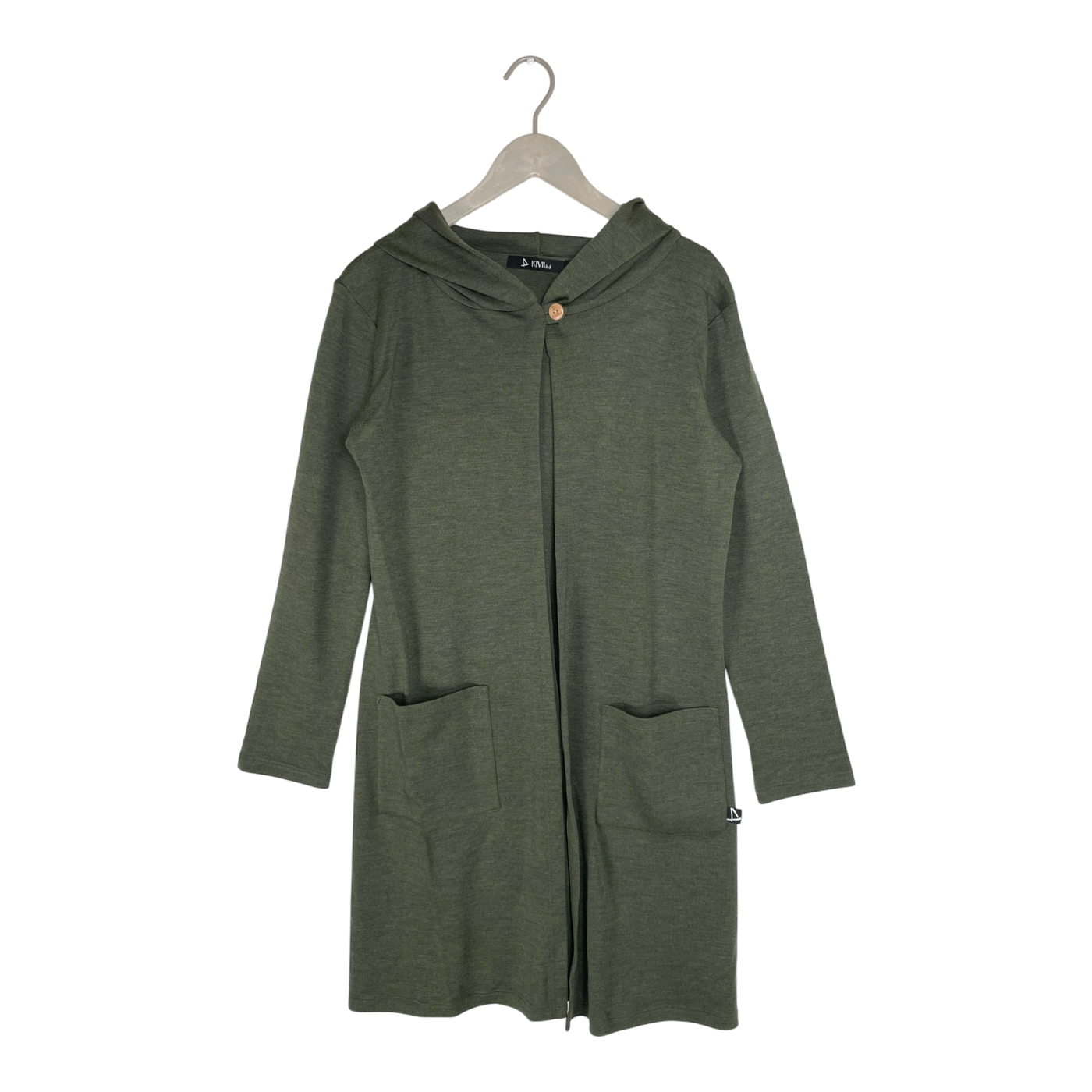 KIVIkivi Saaristo merino hoodie cardigan, green | woman M