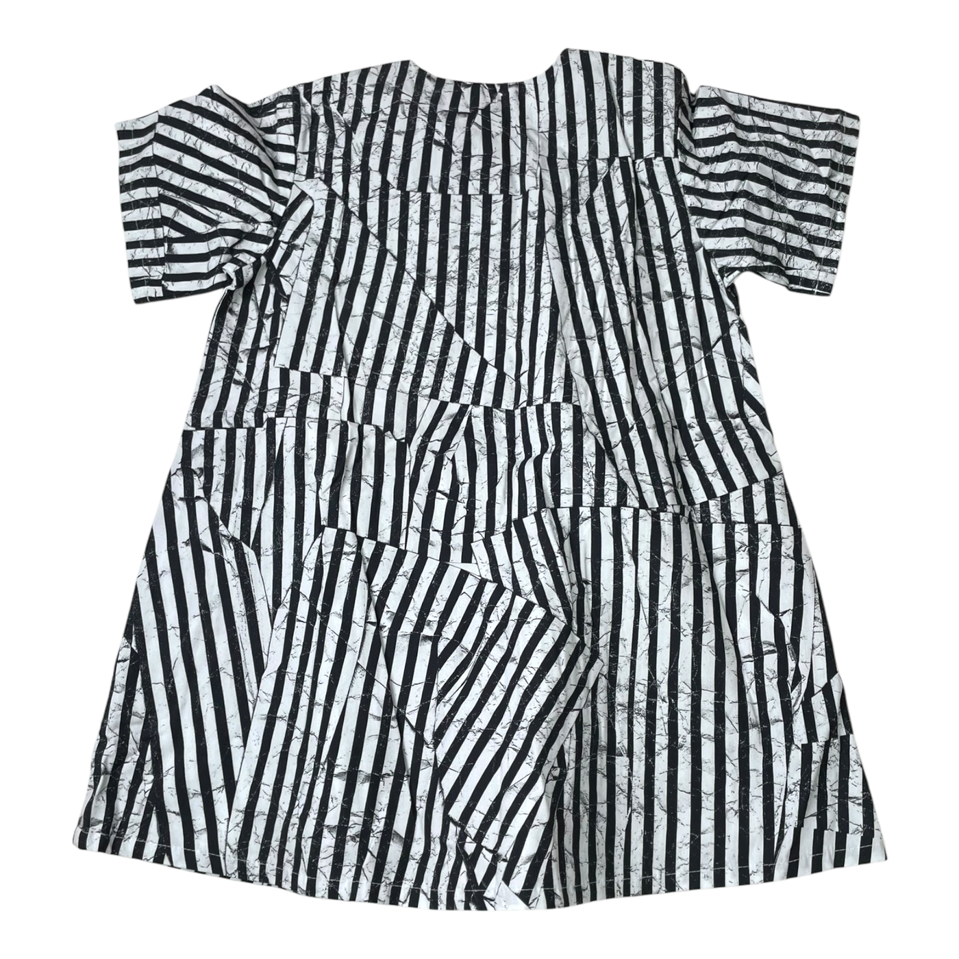 Vimma woven dress, black & white | 120cm