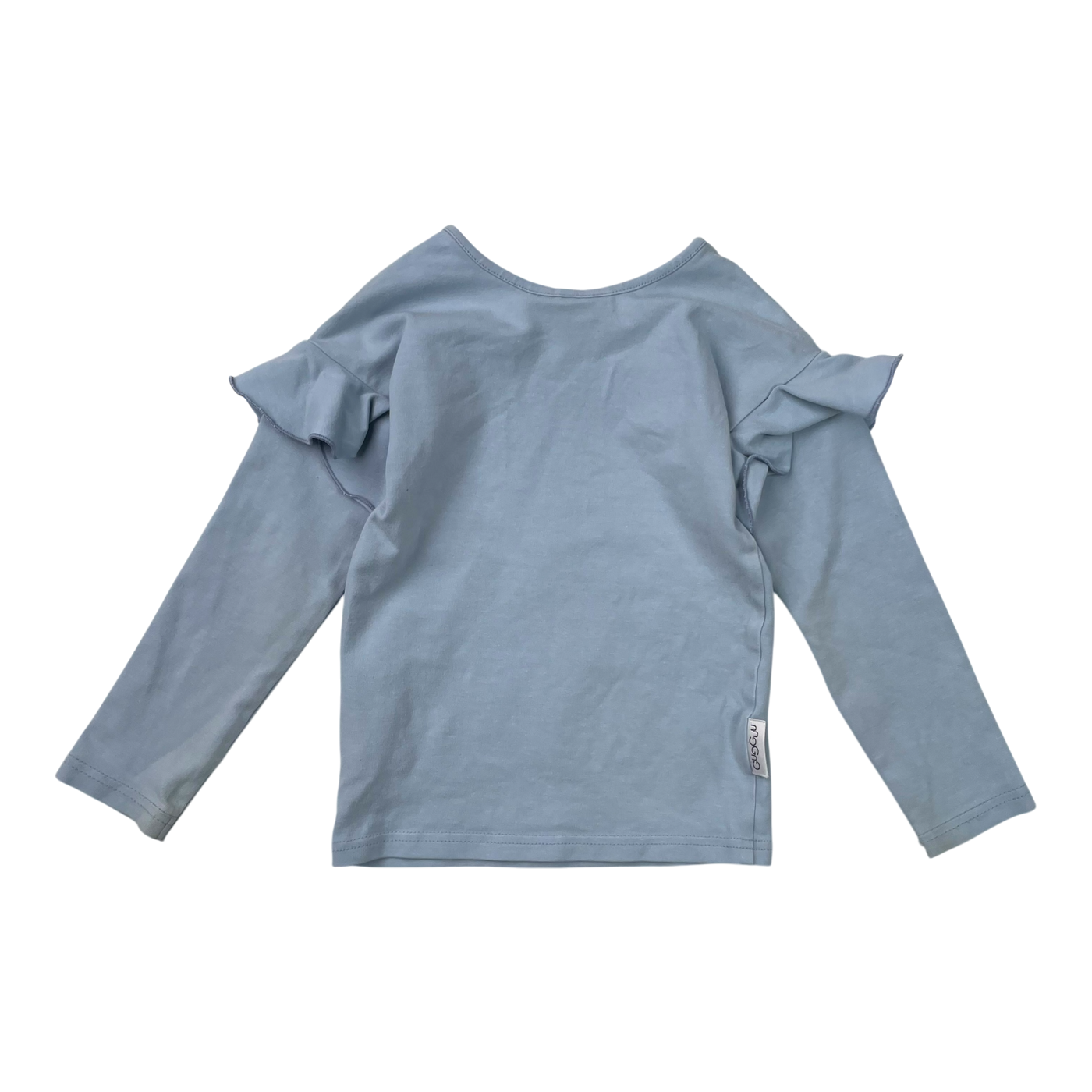 Gugguu frill shirt, baby blue | 80cm