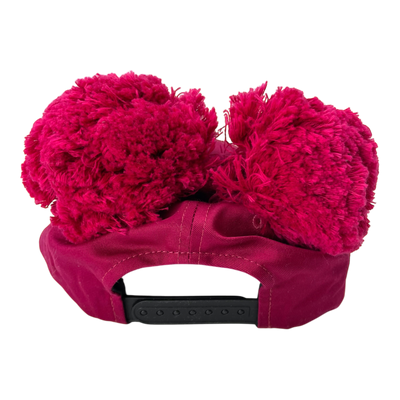 Gugguu cap with pompoms, aniline | 7-12y