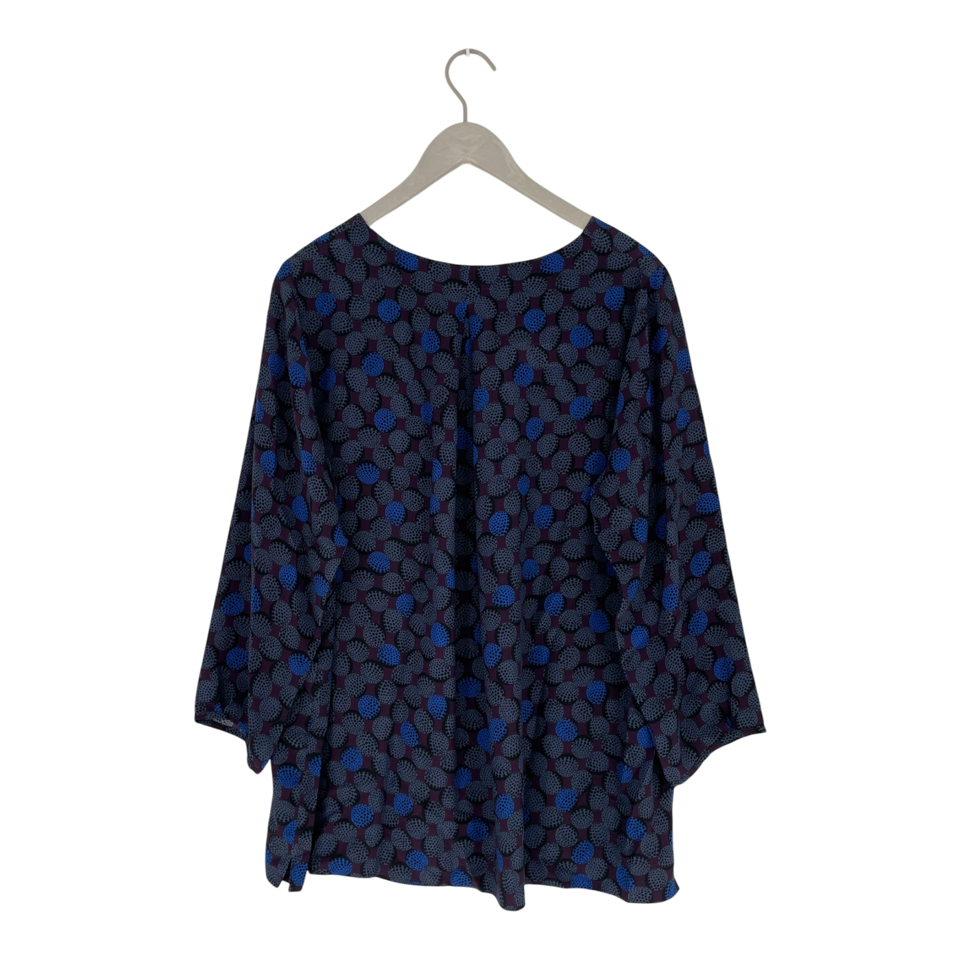 Ritva Falla silk shirt, abstract | woman XL