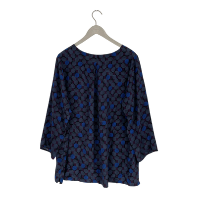 Ritva Falla silk shirt, abstract | woman XL