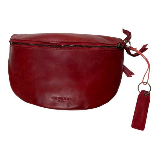 Holzrichter leather bum bag, red