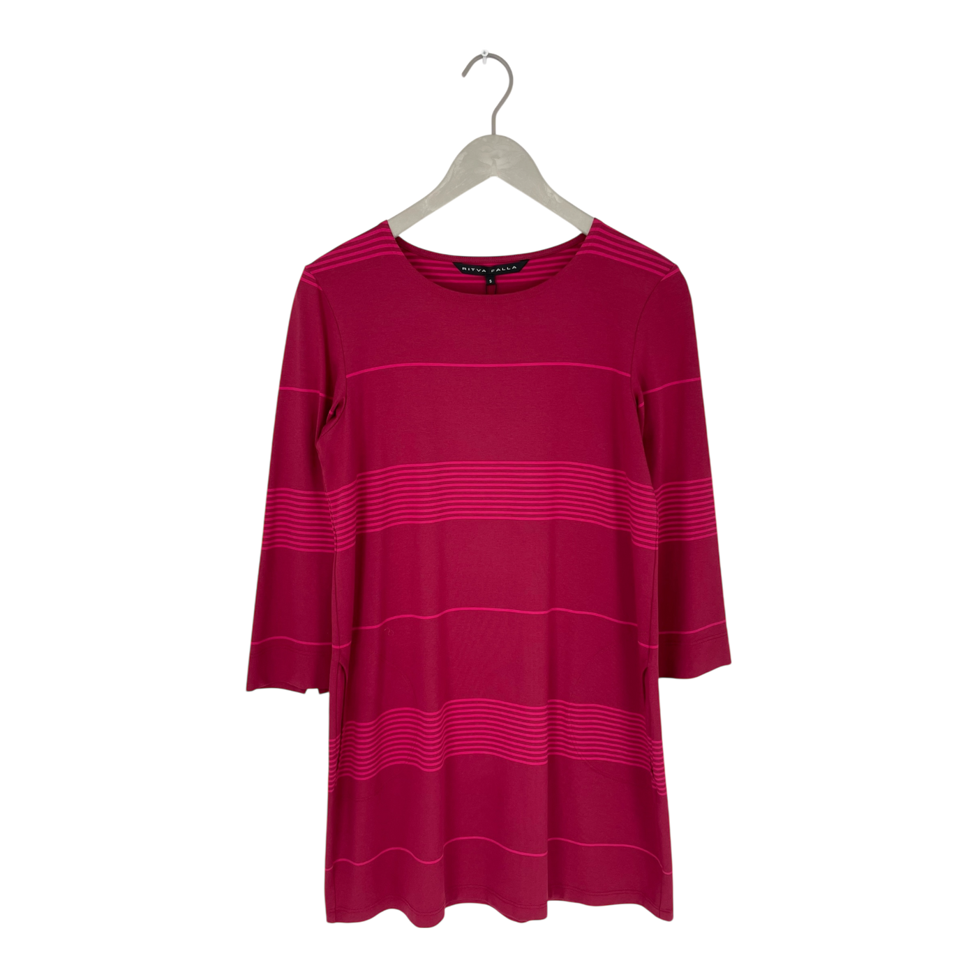 Ritva Falla selja tunic dress, red stripes | woman S