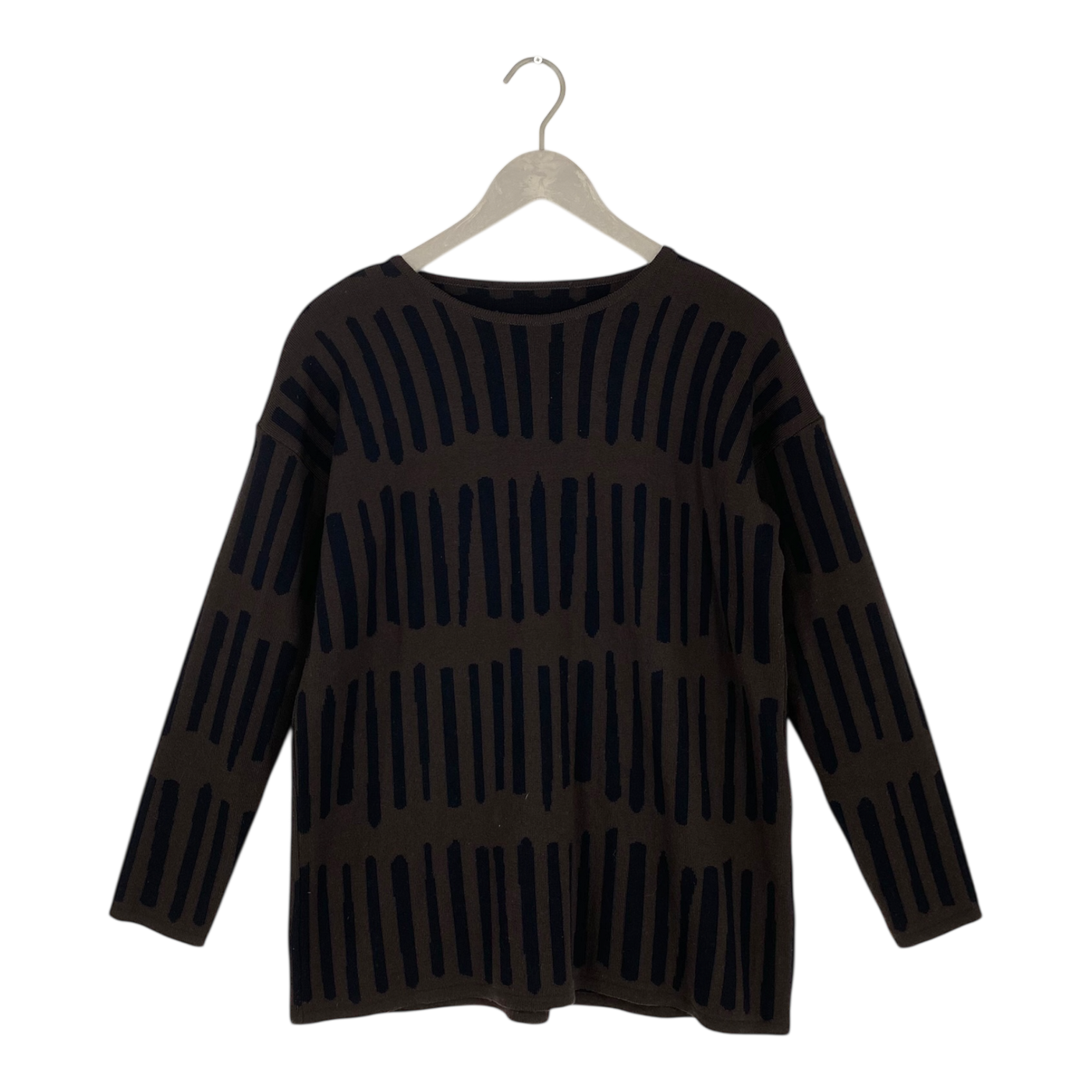 Ritva Falla merino sweater, brown | woman S