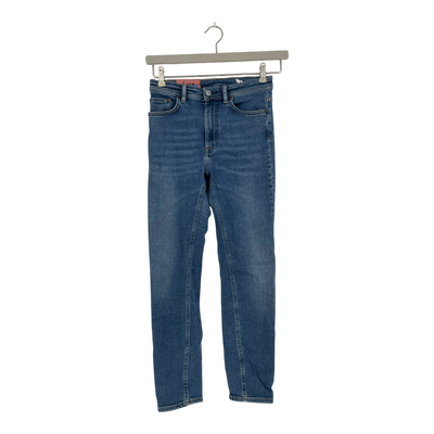 Acne Studios peg jeans, mid blue | woman 27/30