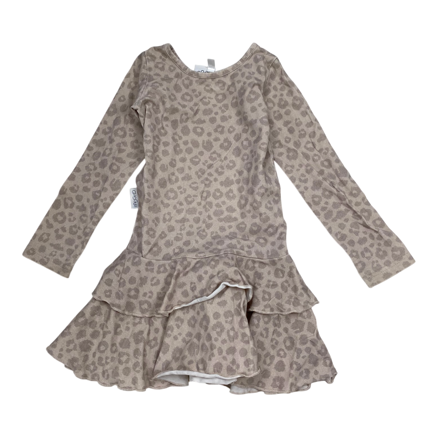 Gugguu frilla dress, leopard | 134cm