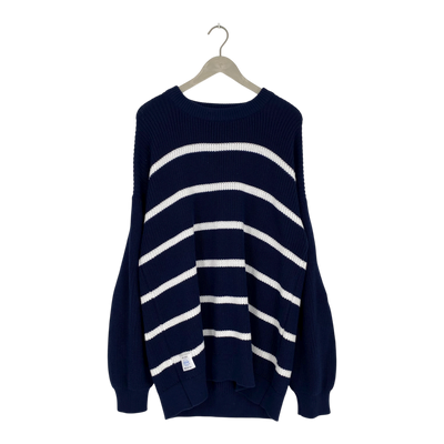 Makia oversized knitted sweater, stripes | unisex 2XL