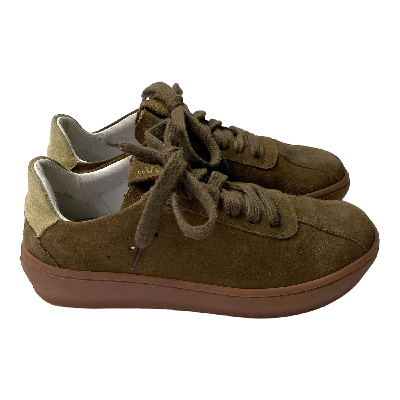 VIBAe Sydney Bio suede sneakers, forest/gum | 39