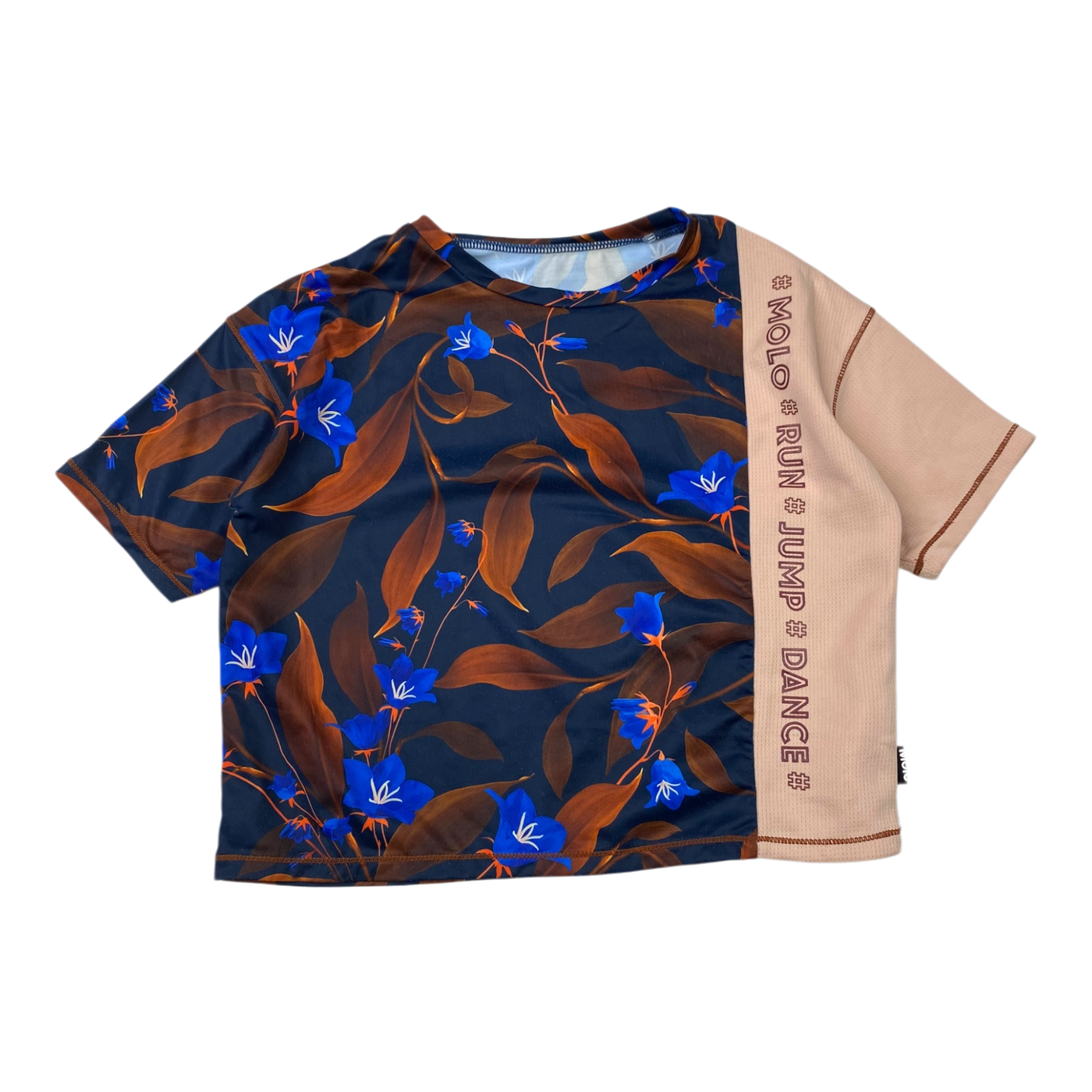 Molo sport t-shirt, night bloom | 98/104cm