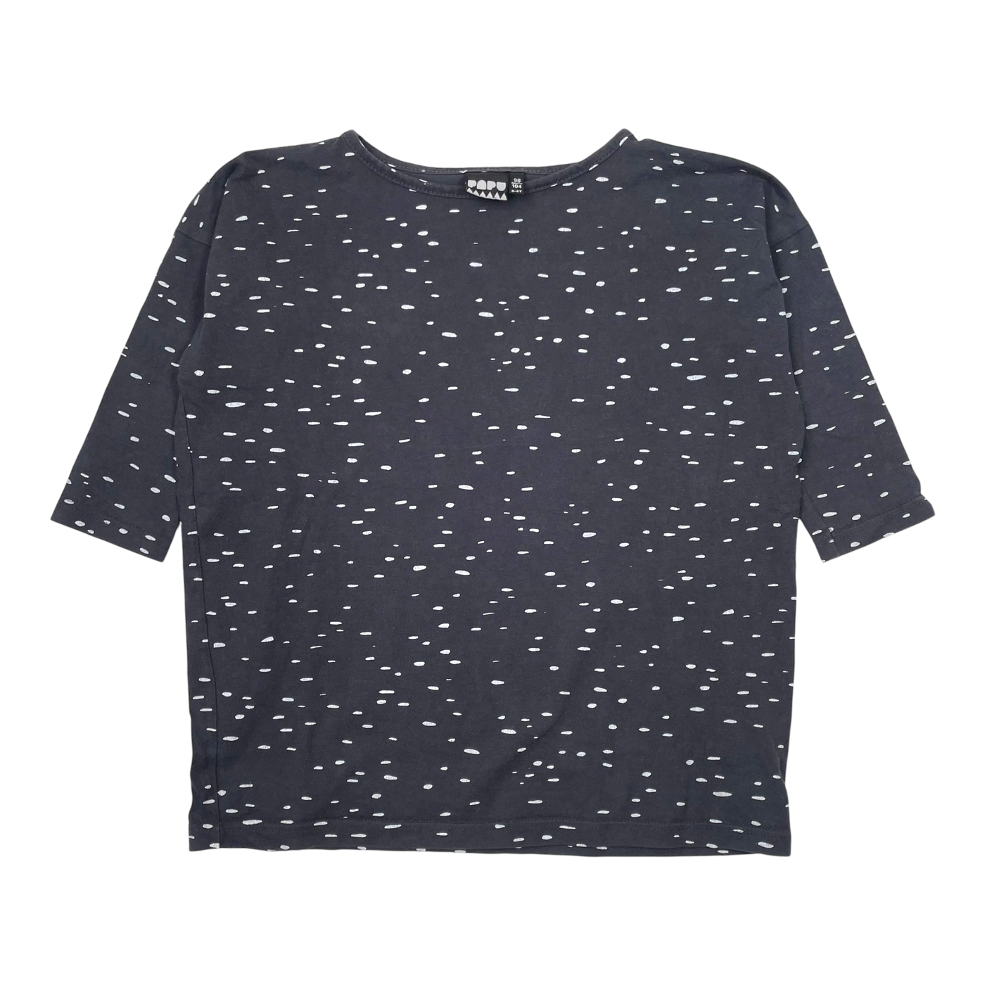 Papu shirt, dark grey | 98/104cm