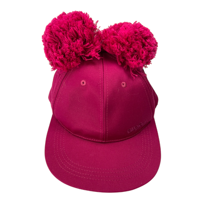 Gugguu cap with pompoms, aniline | 7-12y