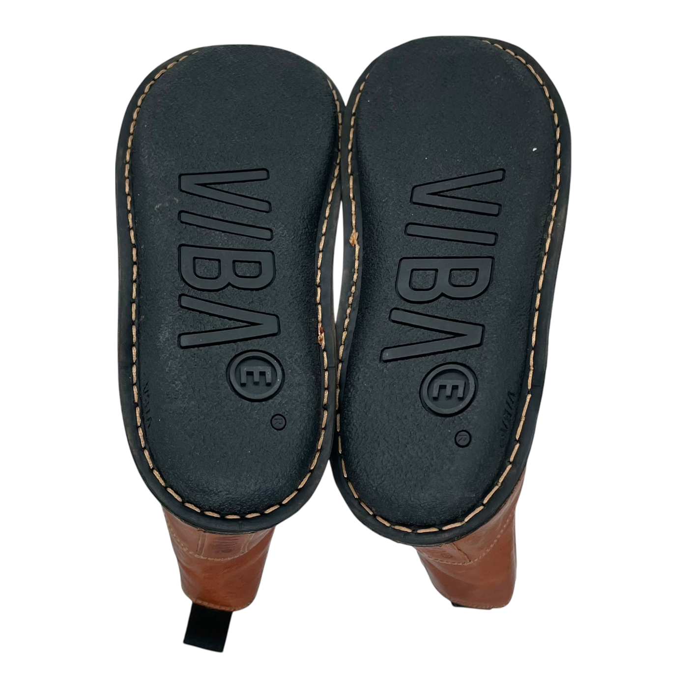 VIBAe Helsinki leather shearling boots, cognac brown | 42