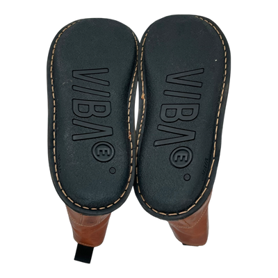 VIBAe Helsinki leather shearling boots, cognac brown | 42