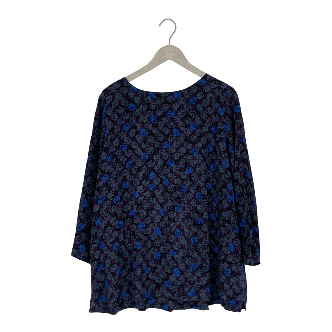 Ritva Falla silk shirt, abstract | woman XL