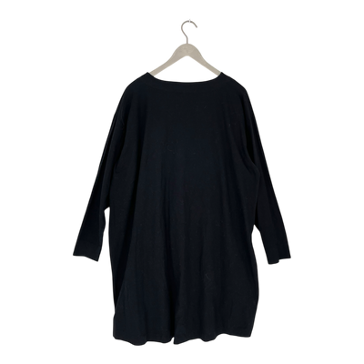 Ommellinen tricot dress, black | woman XL/XXL