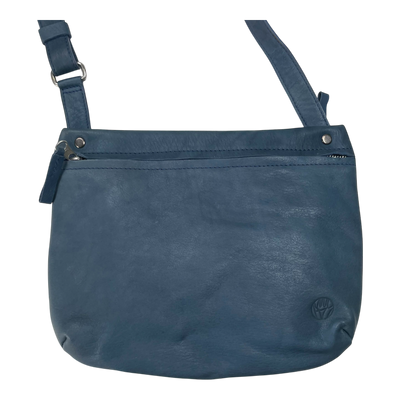 Harold's Bags leather chaza beltbag, midnight blue